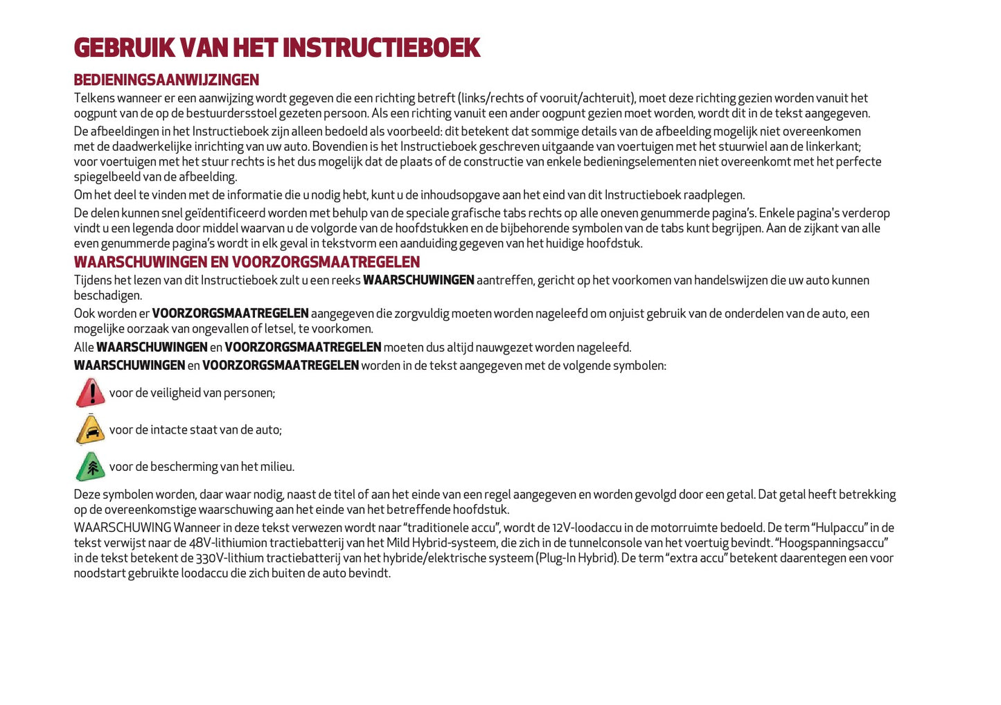 2024-2025 Alfa Romeo Tonale Owner's Manual | Dutch