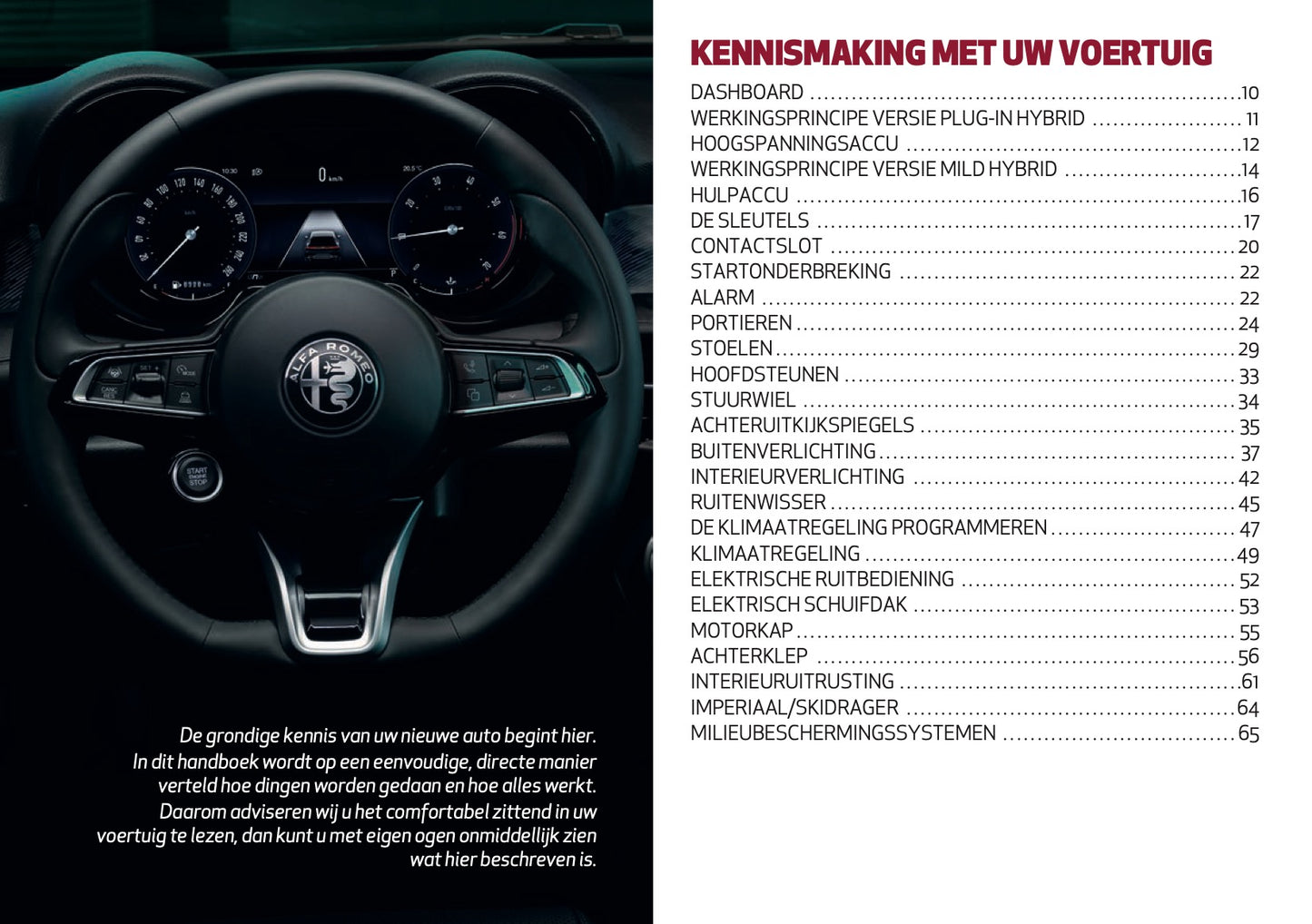 2024-2025 Alfa Romeo Tonale Owner's Manual | Dutch