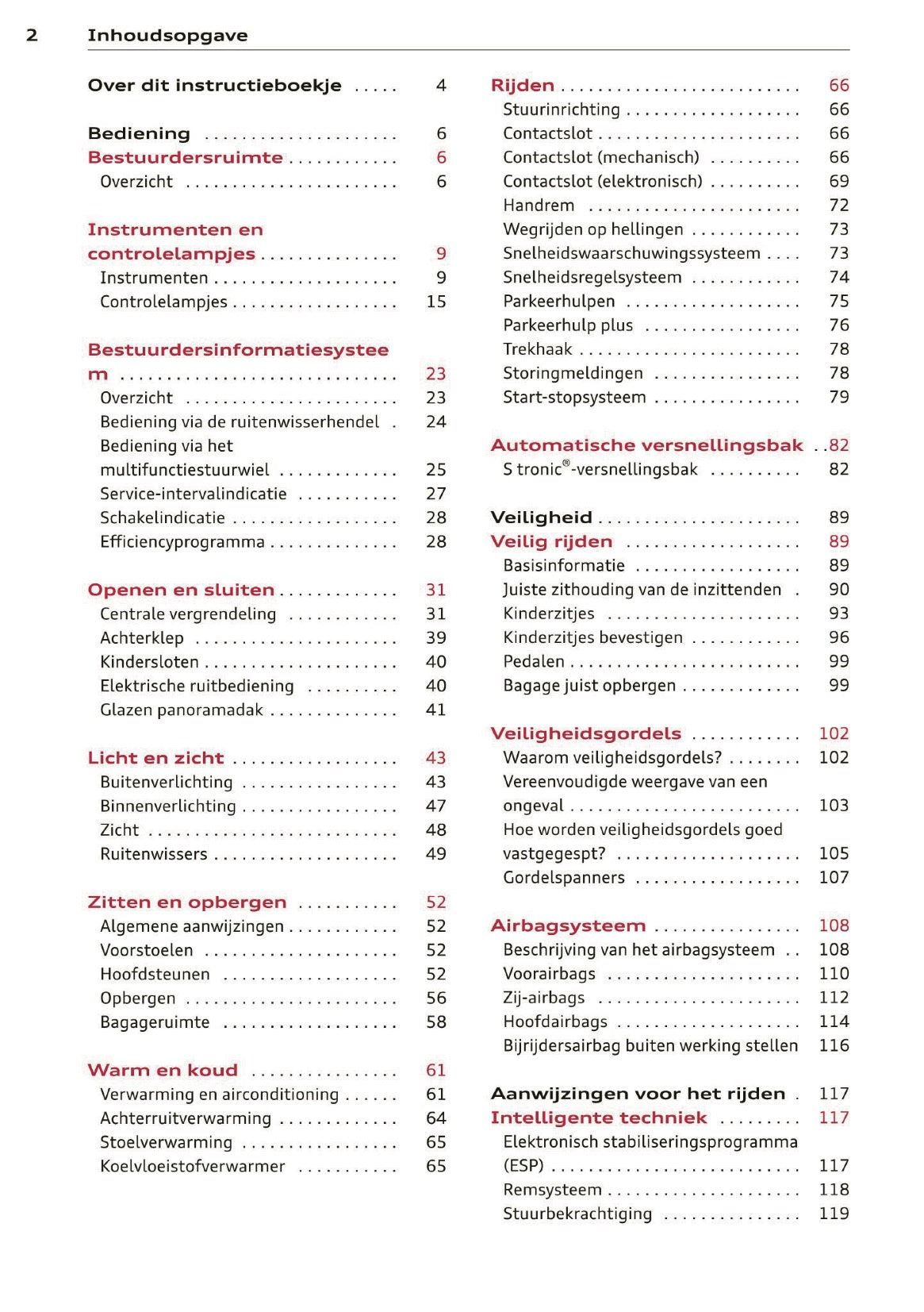 2012 Audi A1 Gebruikershandleiding | Nederlands