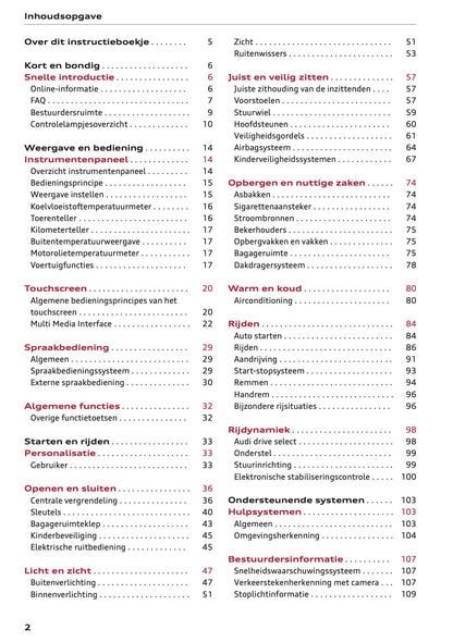 2022-2023 Audi A1 Owner's Manual | Dutch