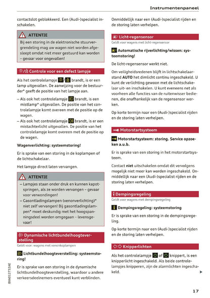 2017-2018 Audi A1/S1 Owner's Manual | Dutch