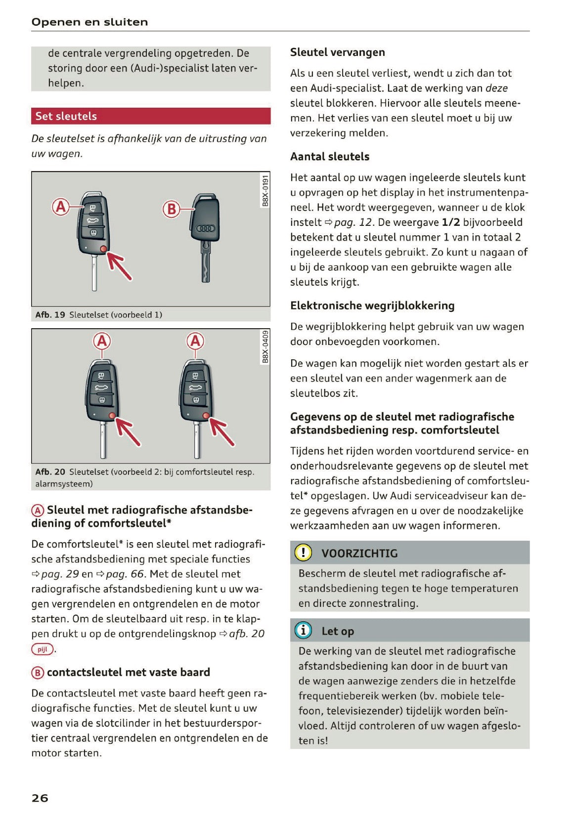 2017-2018 Audi A1/S1 Owner's Manual | Dutch