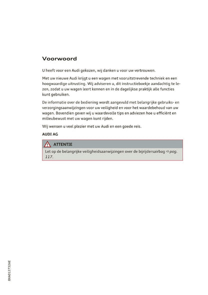 2017-2018 Audi A1/S1 Owner's Manual | Dutch