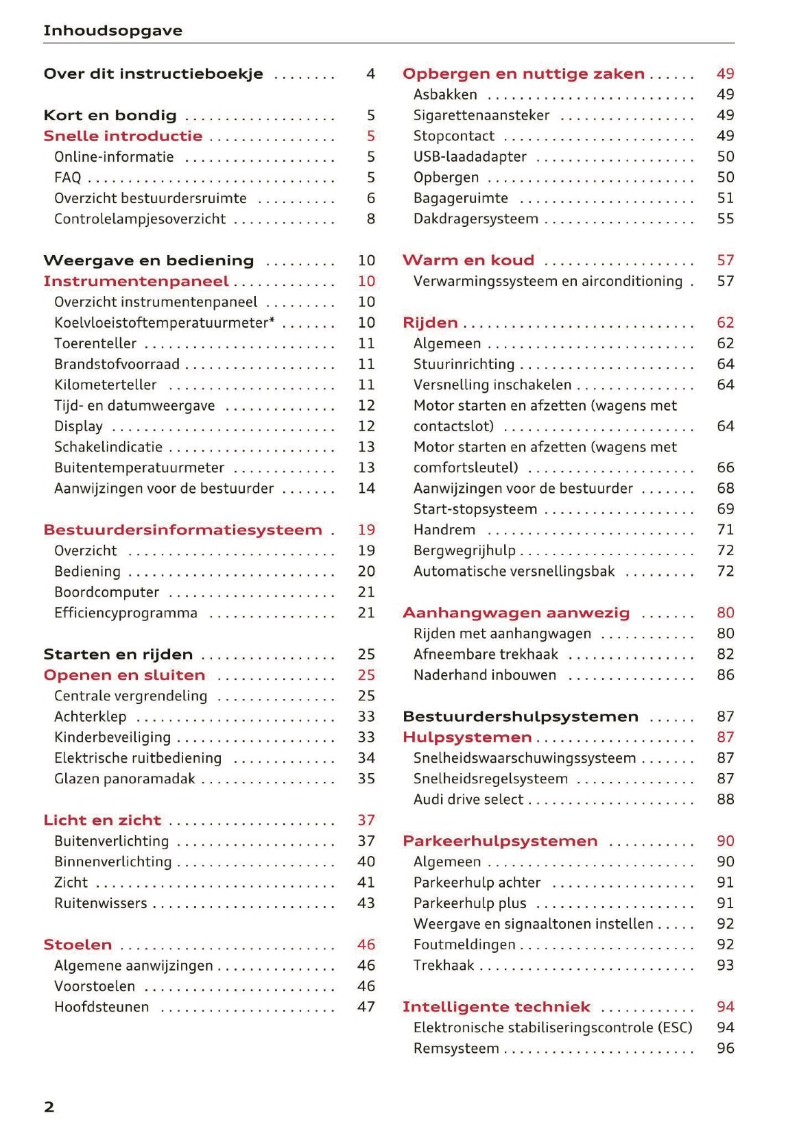 2017-2018 Audi A1/S1 Owner's Manual | Dutch