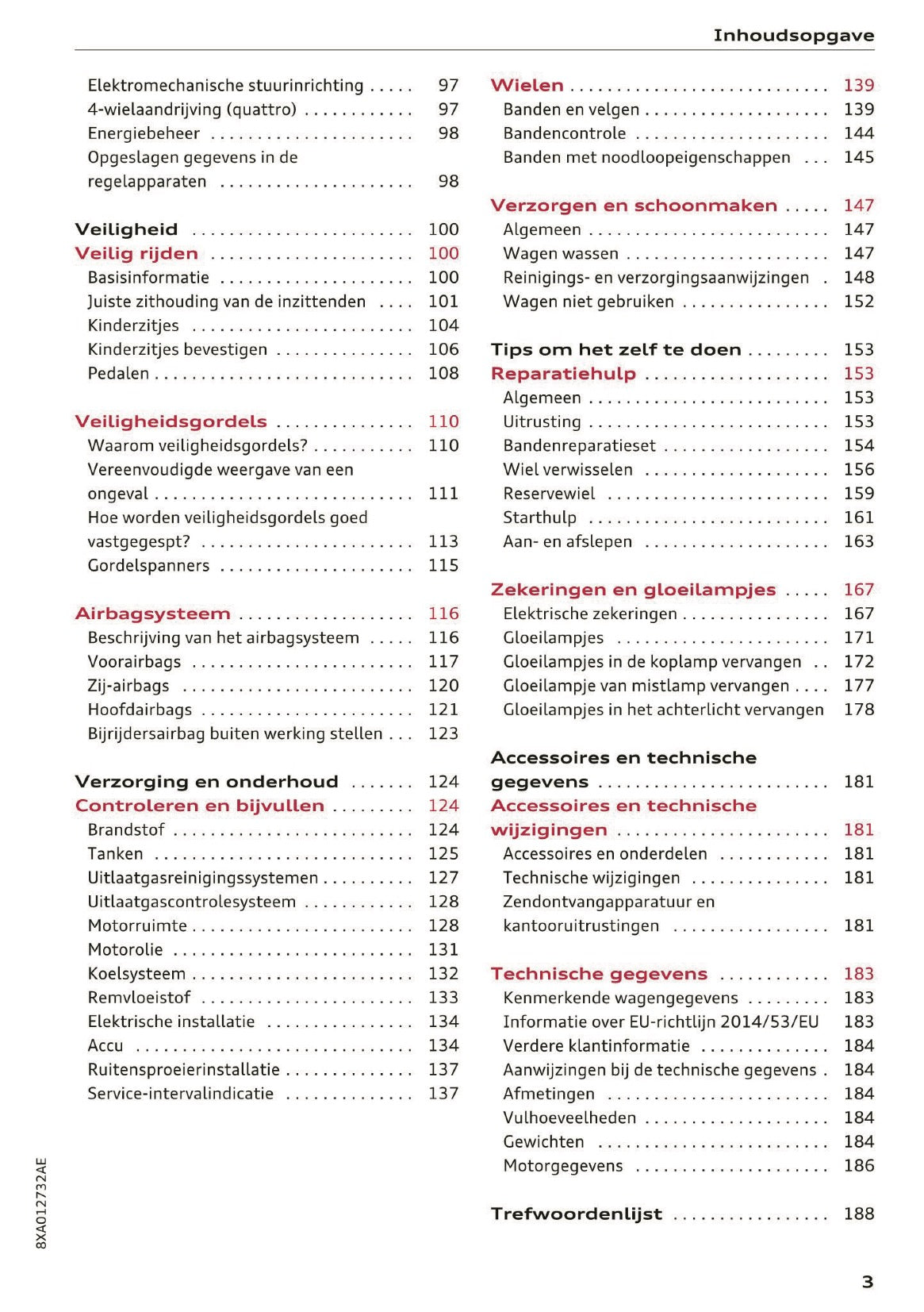 2017-2018 Audi A1/S1 Owner's Manual | Dutch