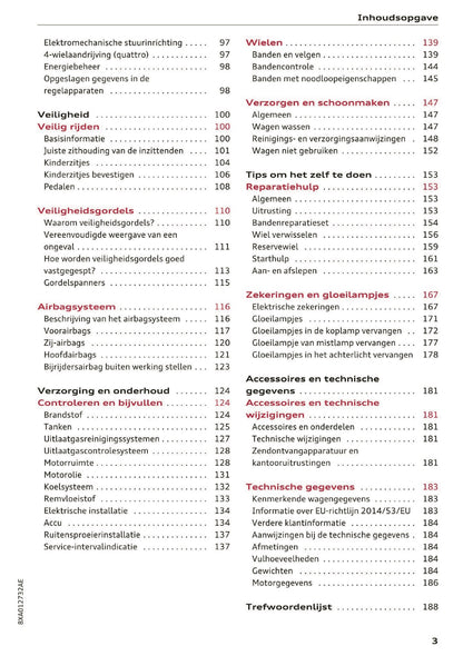 2017-2018 Audi A1/S1 Owner's Manual | Dutch