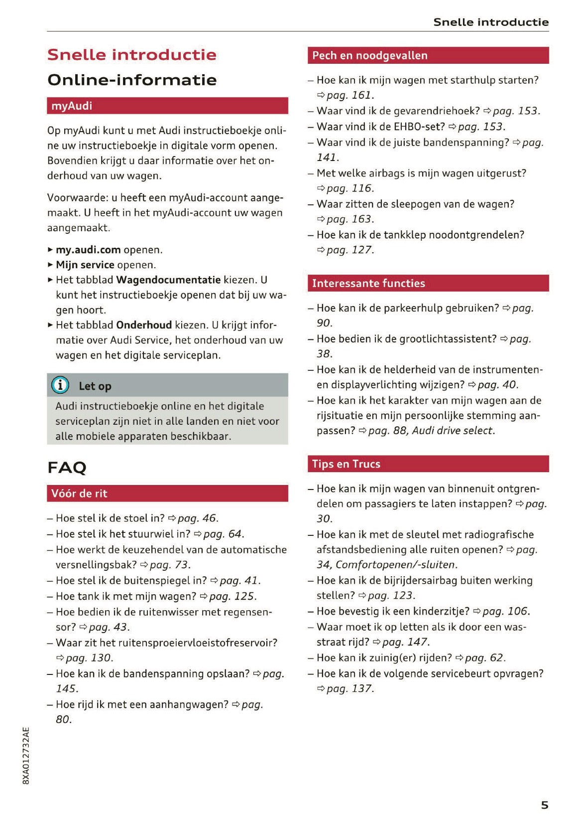 2017-2018 Audi A1/S1 Owner's Manual | Dutch