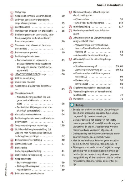 2017-2018 Audi A1/S1 Owner's Manual | Dutch