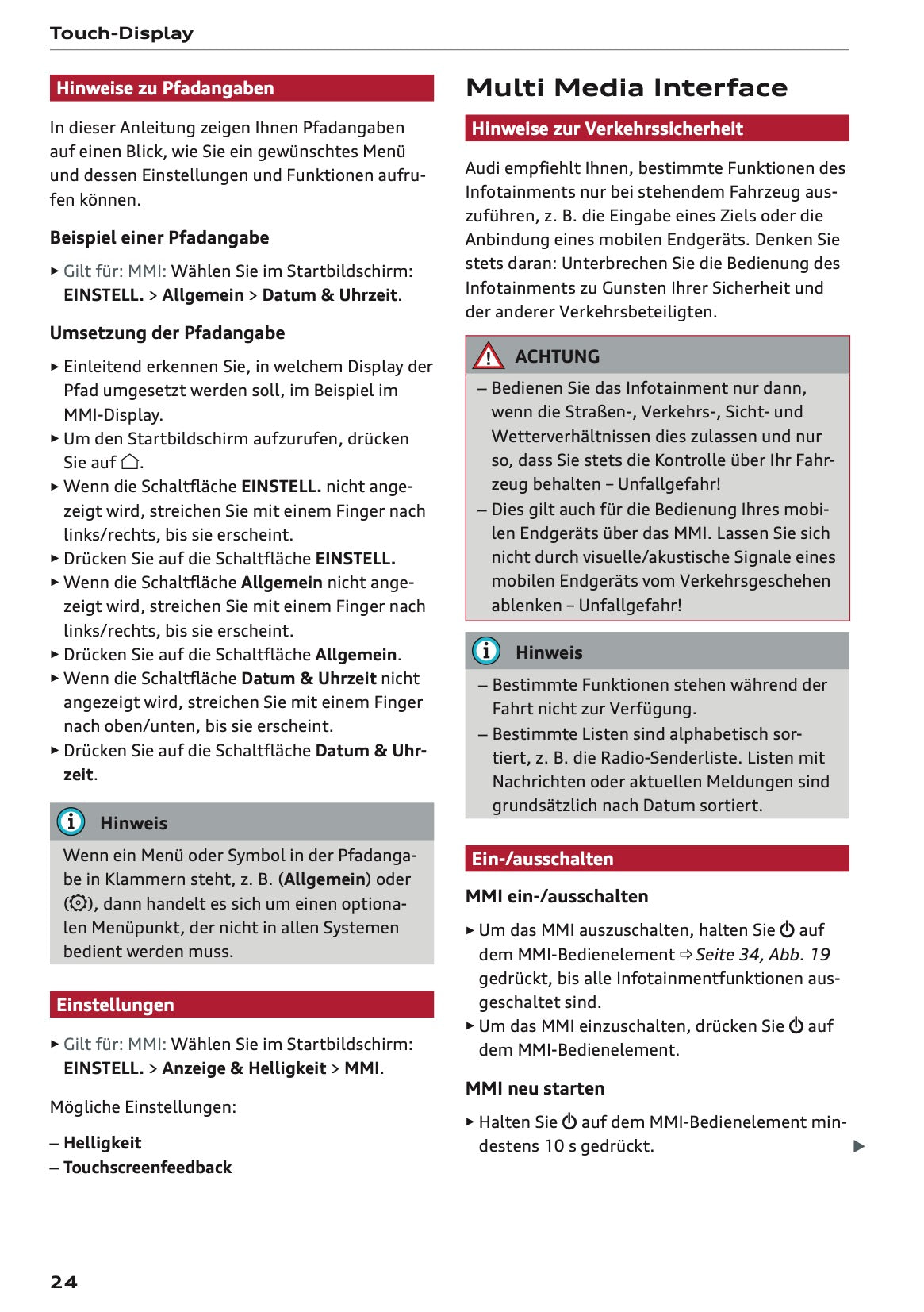 2025-2026 Audi A3 Owner's Manual | German