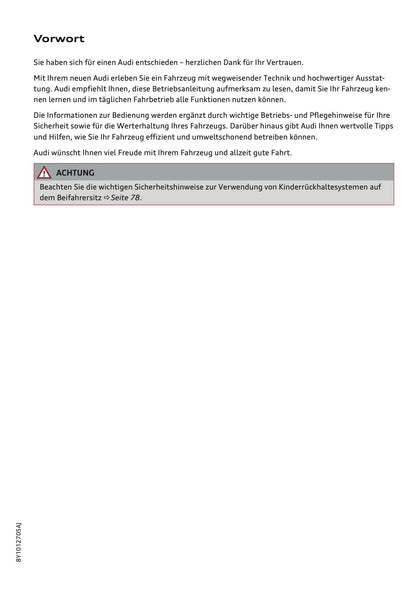 2025-2026 Audi A3 Owner's Manual | German