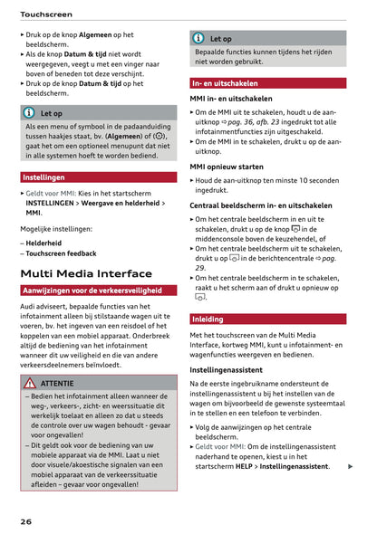 2021-2022 Audi A4 Gebruikershandleiding | Nederlands