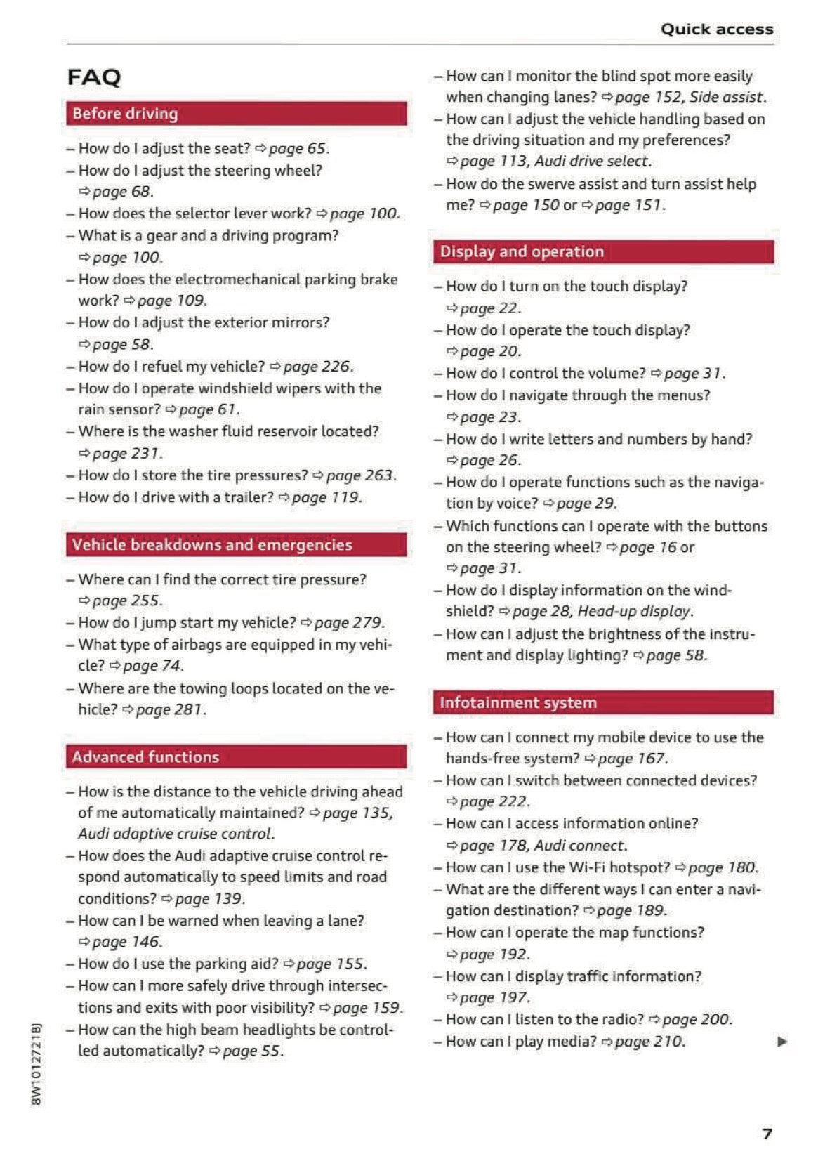 2024 Audi A4 Owner's Manual | English US