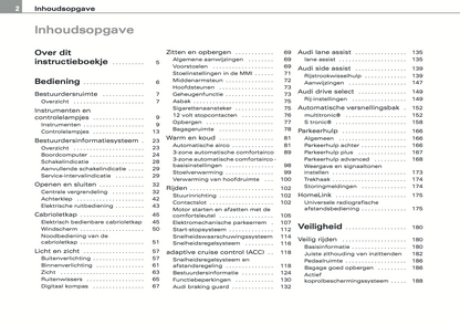 2008 Audi A5 Cabriolet Owner's Manual | Dutch