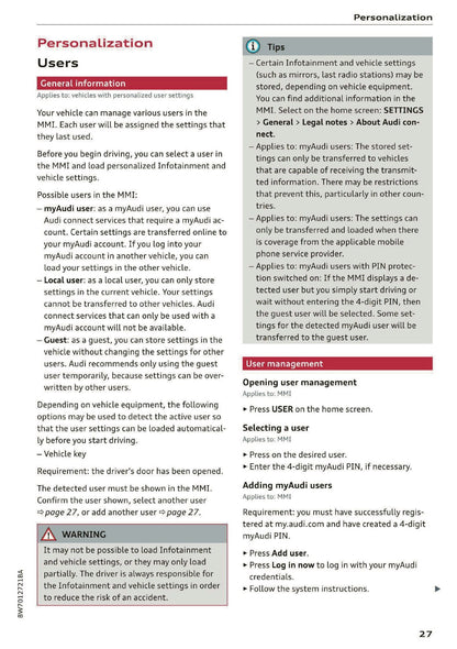 2020 Audi A5 Owner's Manual | English US