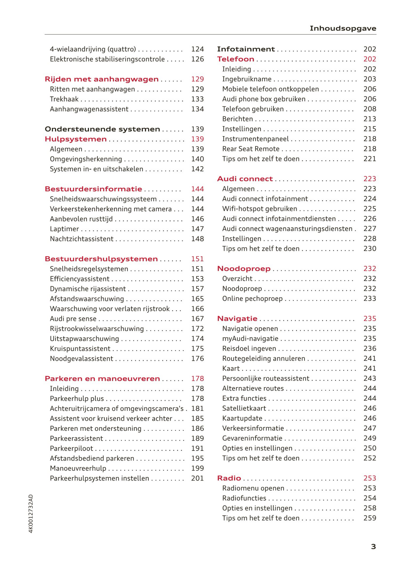 2019 Audi A6/A6 Avant Owner's Manual | Dutch