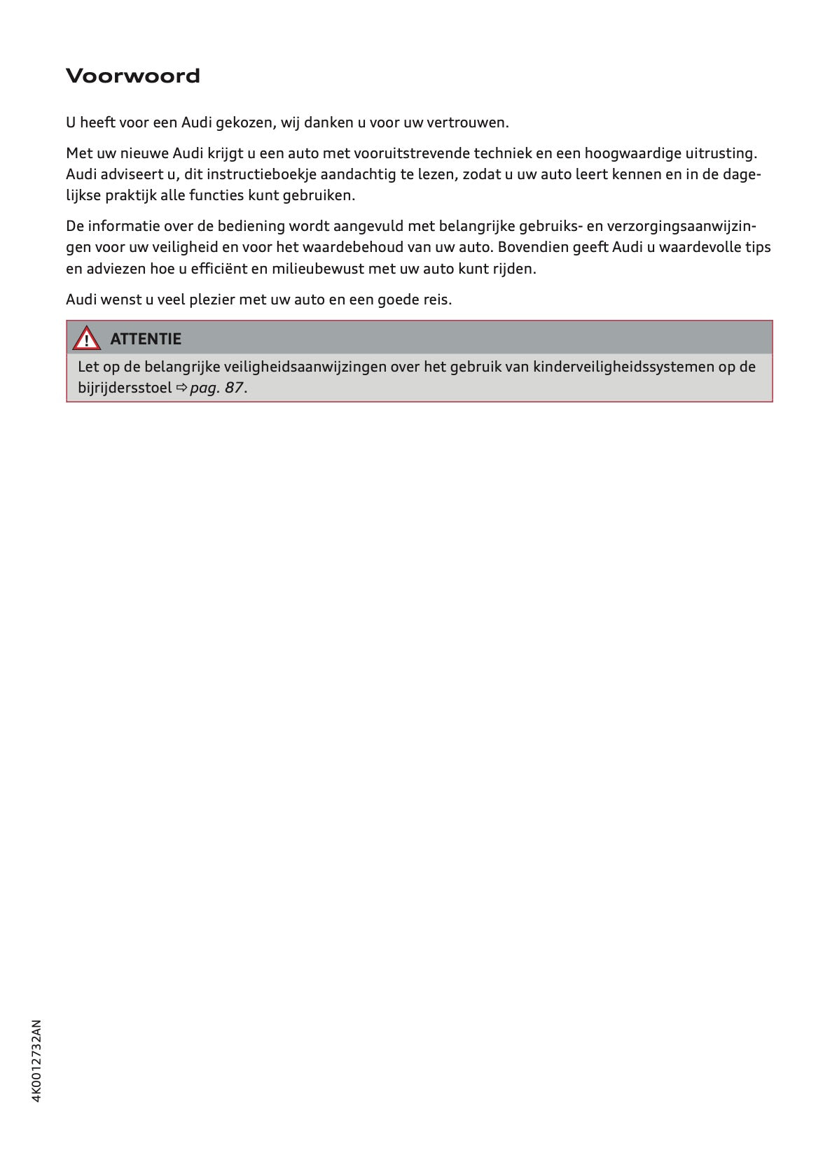 2022-2023 Audi A6 Owner's Manual | Dutch