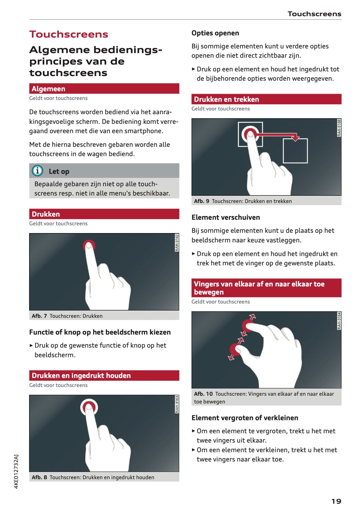 2021-2022 Audi e-tron Owner's Manual | Dutch