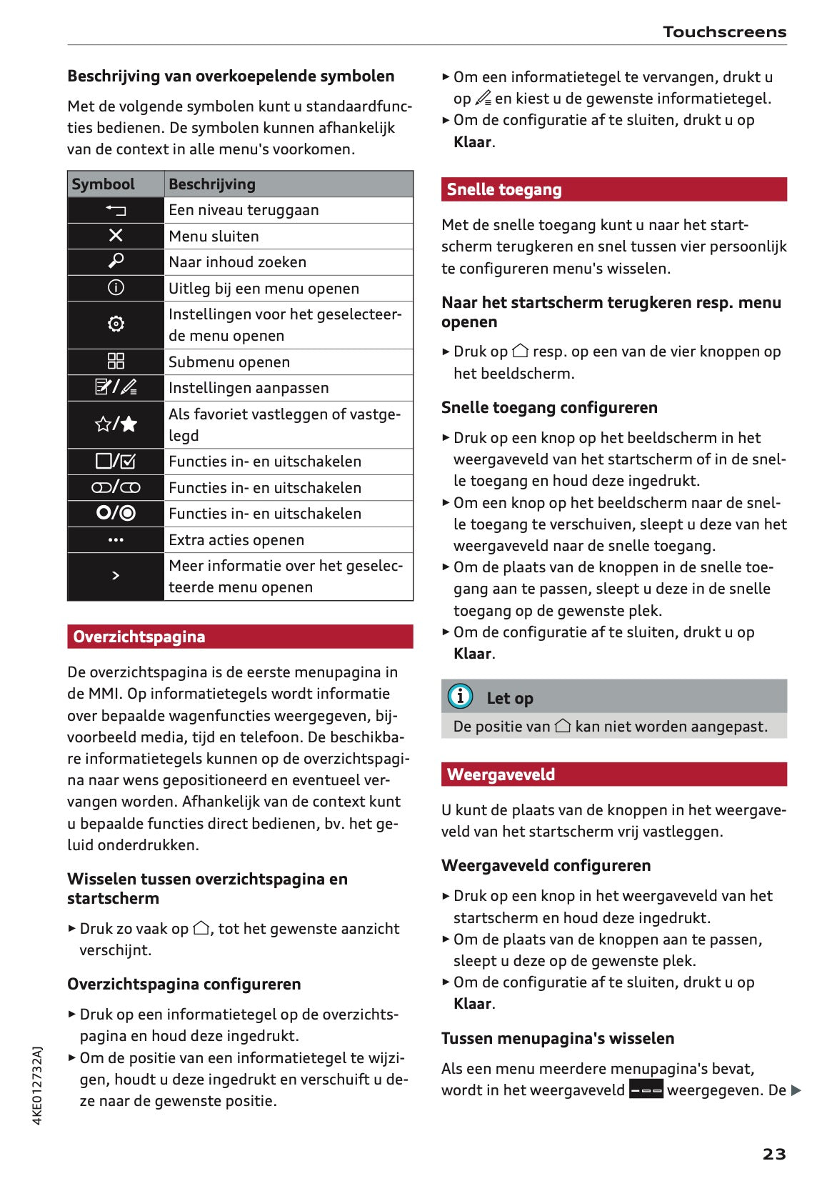 2021-2022 Audi e-tron Owner's Manual | Dutch