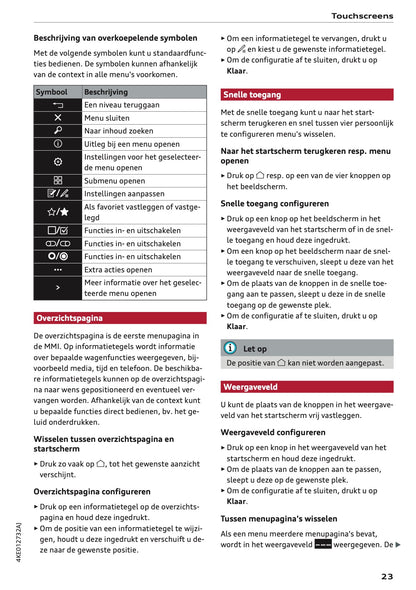 2021-2022 Audi e-tron Owner's Manual | Dutch