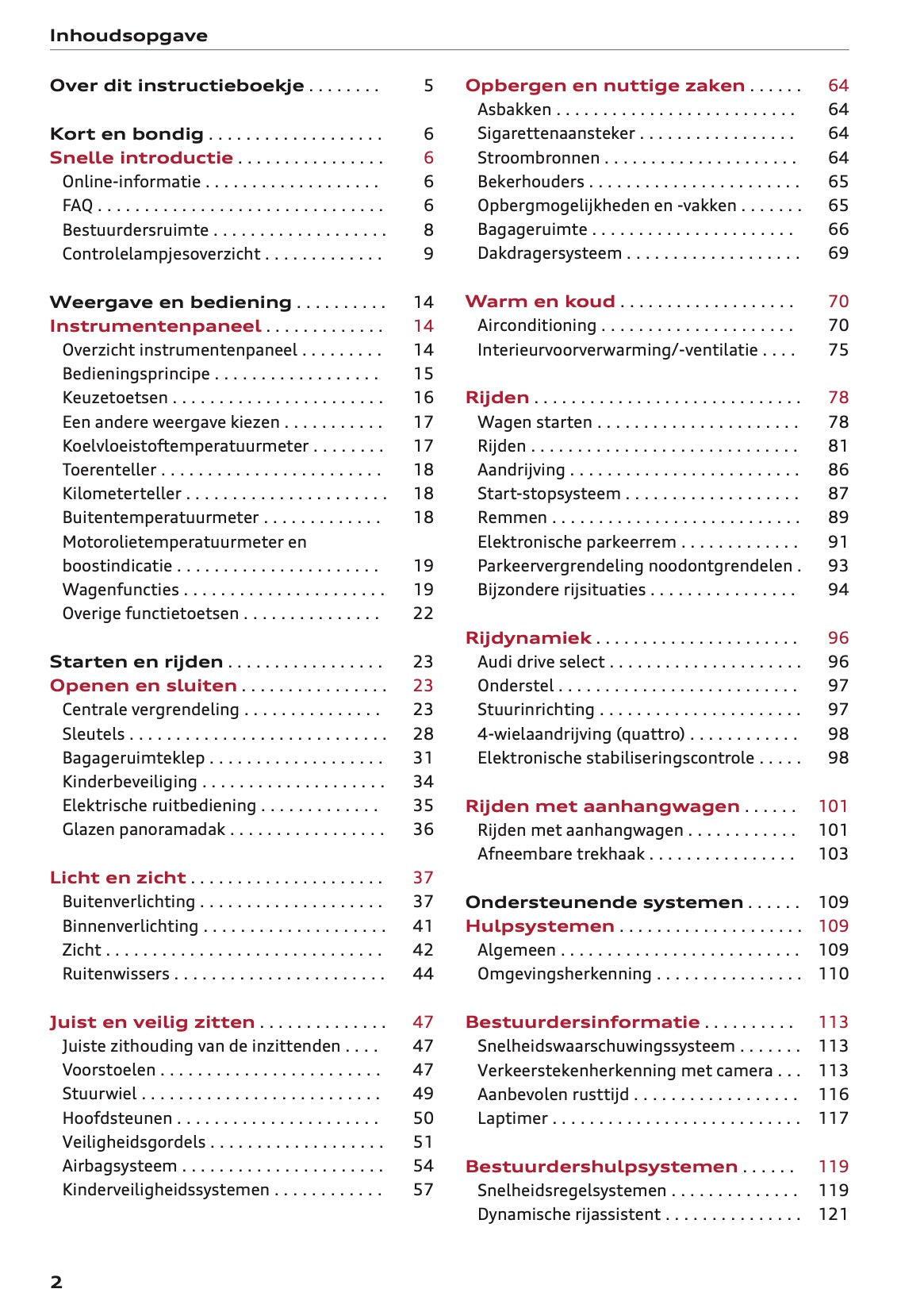 2022 Audi Q2 Gebruikershandleiding | Nederlands