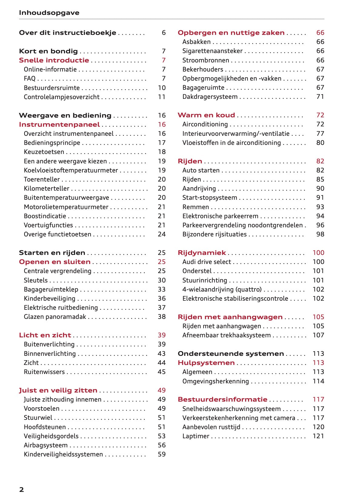 2023-2024 Audi Q2 Gebruikershandleiding | Nederlands