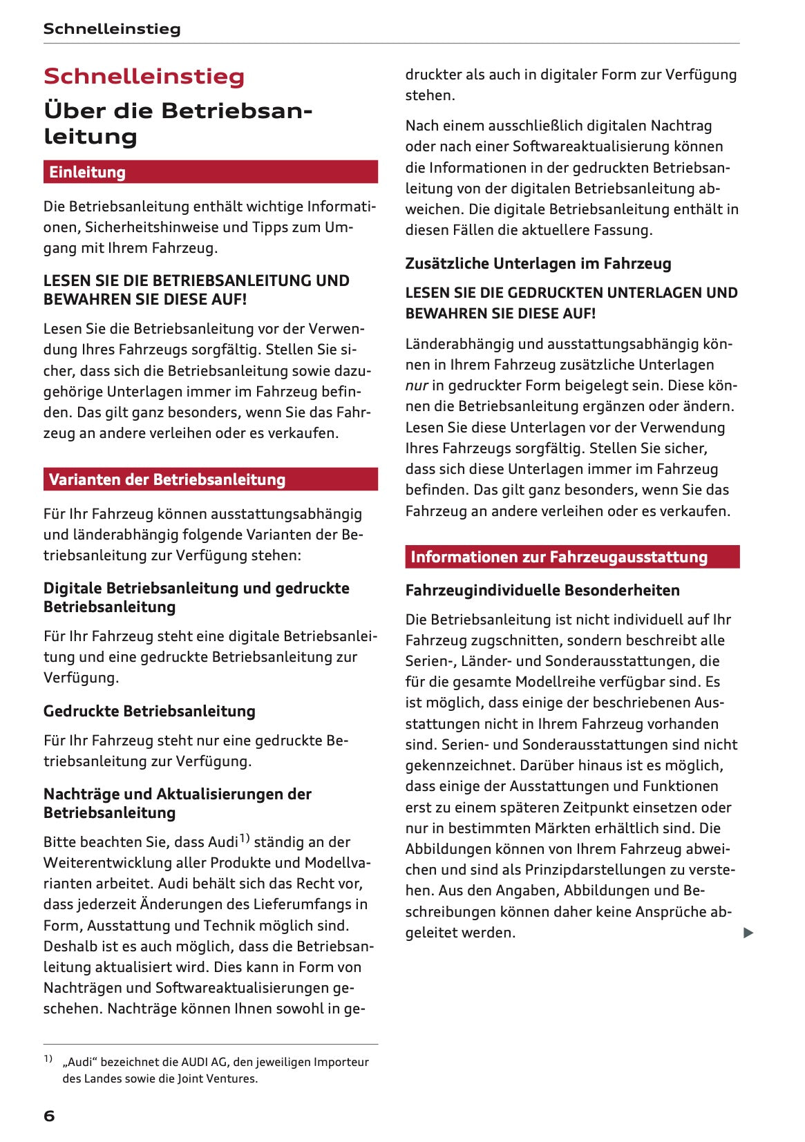2026 Audi Q3 Owner's Manual | German