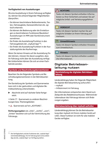 2026 Audi Q3 Owner's Manual | German