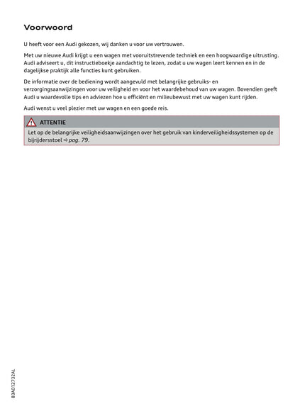2022 Audi Q3 Owner's Manual | Dutch