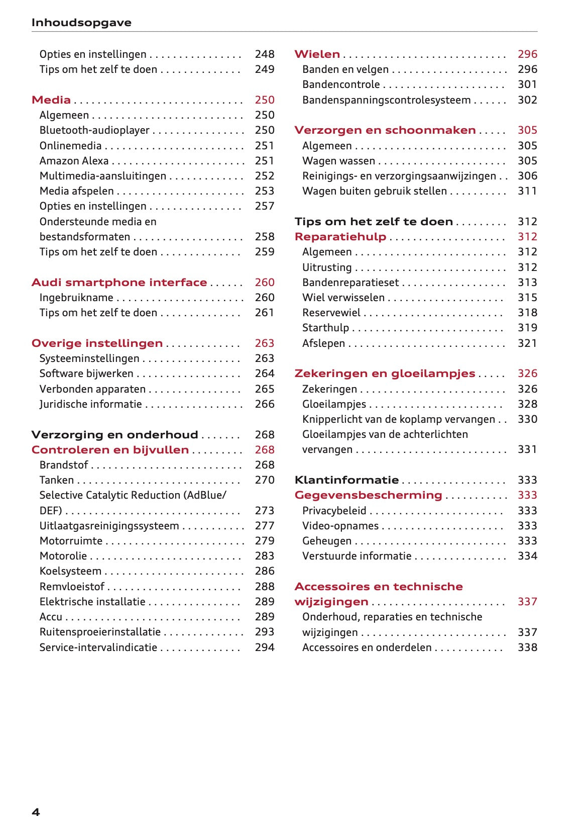 2022 Audi Q3 Owner's Manual | Dutch