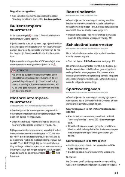 2023-2024 Audi Q3 Owner's Manual | Dutch