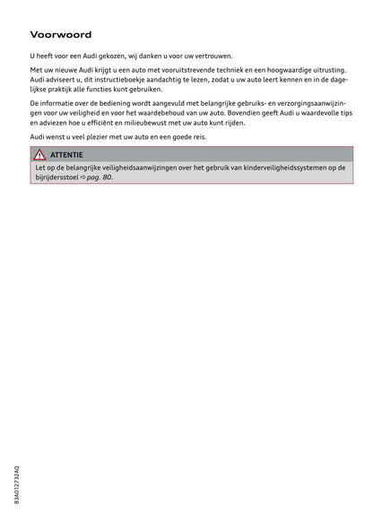 2023-2024 Audi Q3 Owner's Manual | Dutch