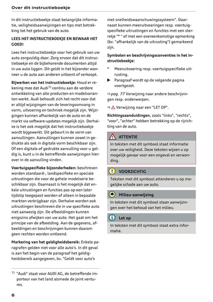 2023-2024 Audi Q3 Owner's Manual | Dutch