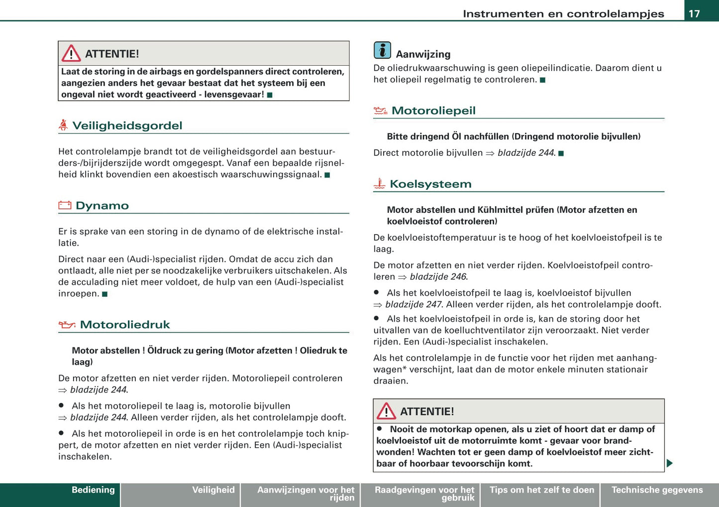 2009 Audi Q5 Gebruikershandleiding | Nederlands
