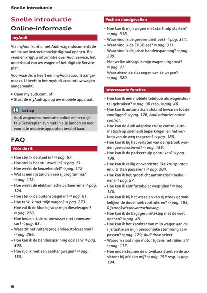 2020-2021 Audi Q5 Gebruikershandleiding | Nederlands