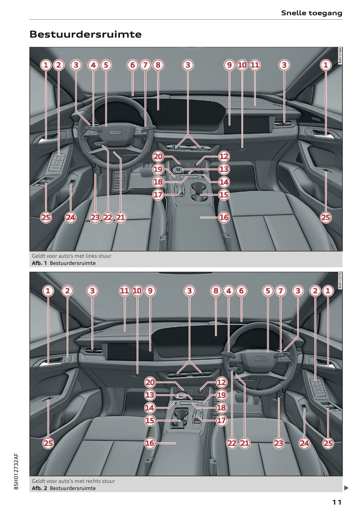 2025 Audi Q6 e-tron Owner's Manual | Dutch