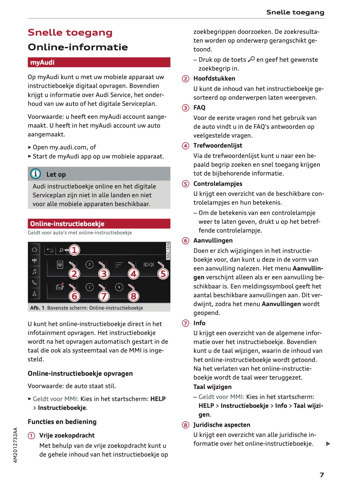 2024 Audi Q7 Gebruikershandleiding | Nederlands