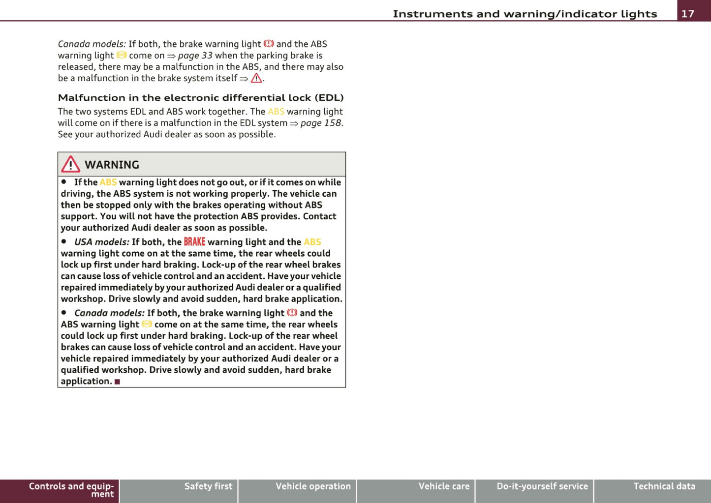 2010 Audi R8 Owner's Manual | English US