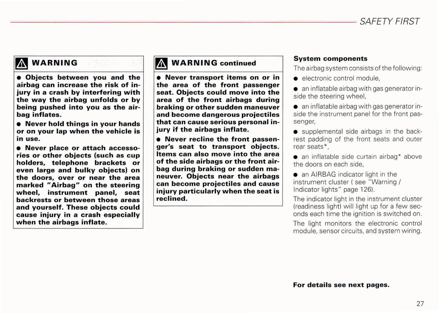 2003 Audi RS 6 Owner's Manual | English