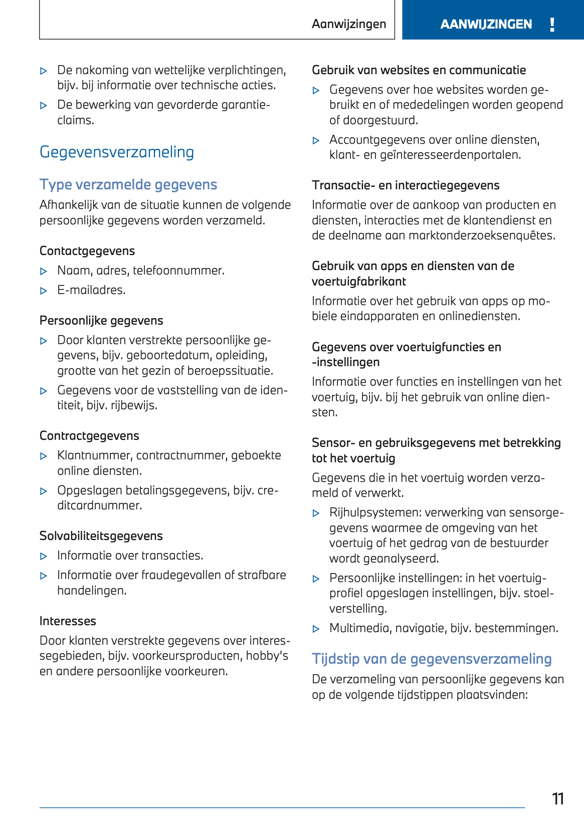 2023 BMW 1 Series Owner's Manual | Dutch