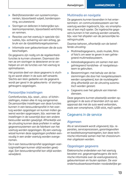 2023 BMW 1 Series Owner's Manual | Dutch