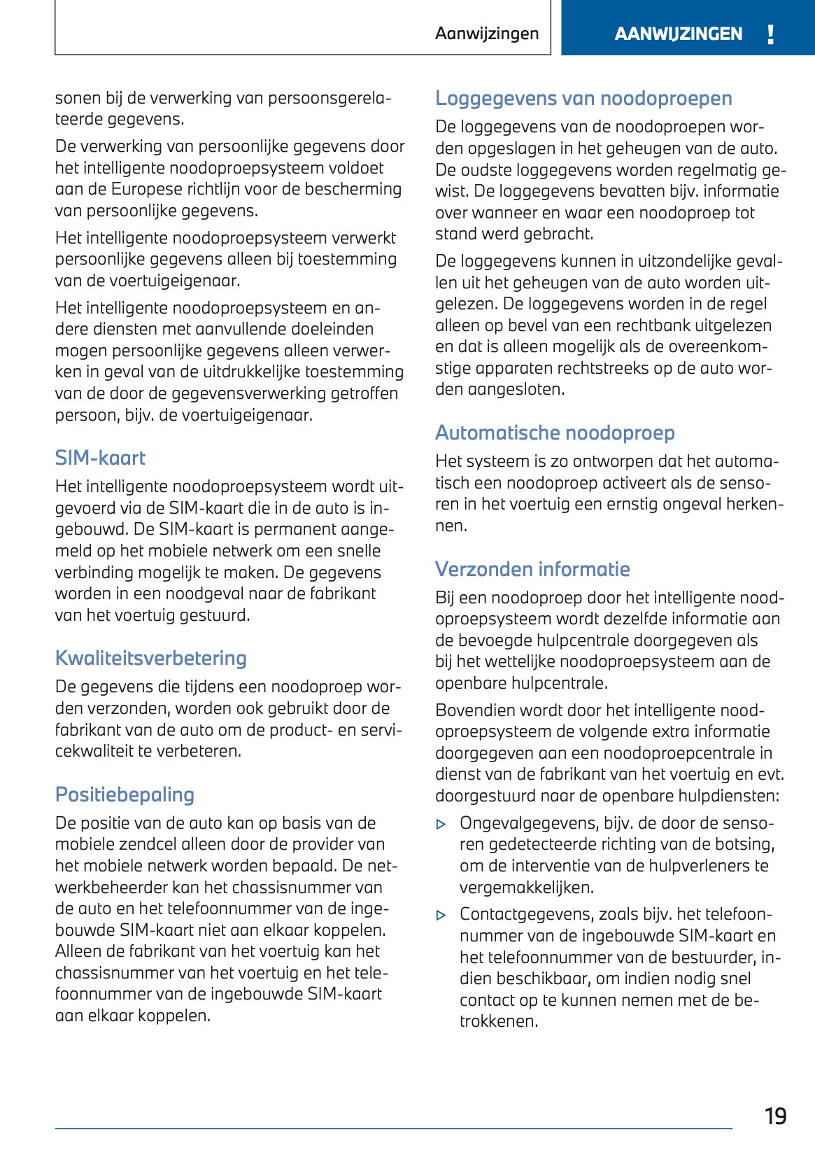 2023 BMW 3 Series Touring Plug-in-Hybrid Owner's Manual | Dutch