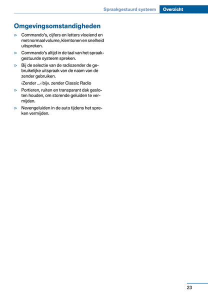 2012 BMW 5 Series Owner's Manual | Dutch