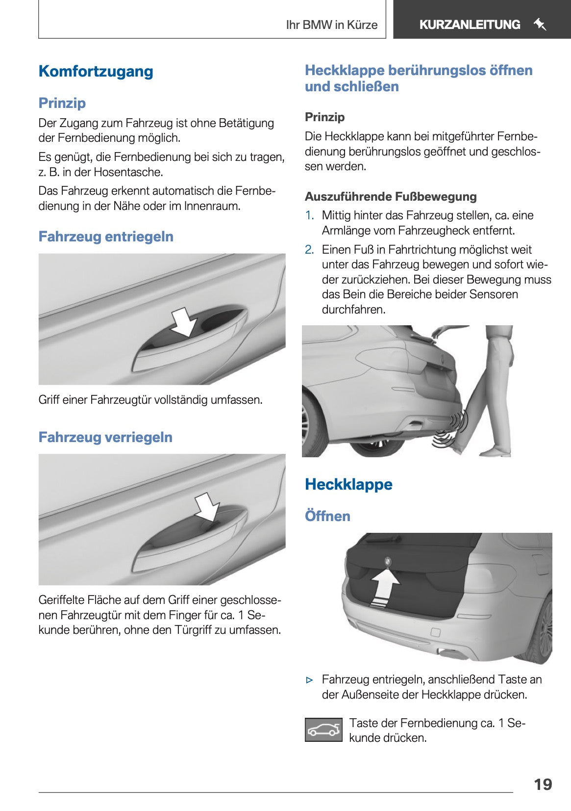 2018 BMW 5 Series Touring Owner's Manual | German