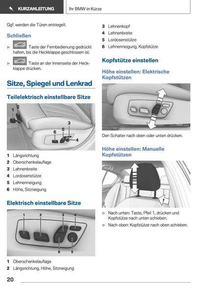 2018 BMW 5 Series Touring Owner's Manual | German