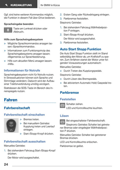 2018 BMW 5 Series Touring Owner's Manual | German