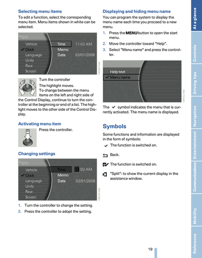 2008 BMW 7 Series Owner's Manual | English