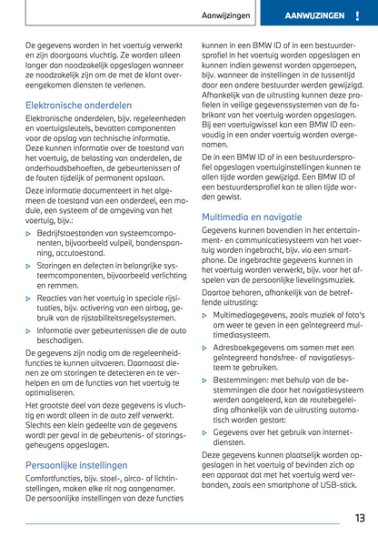 2022-2023 BMW i7 Owner's Manual | Dutch