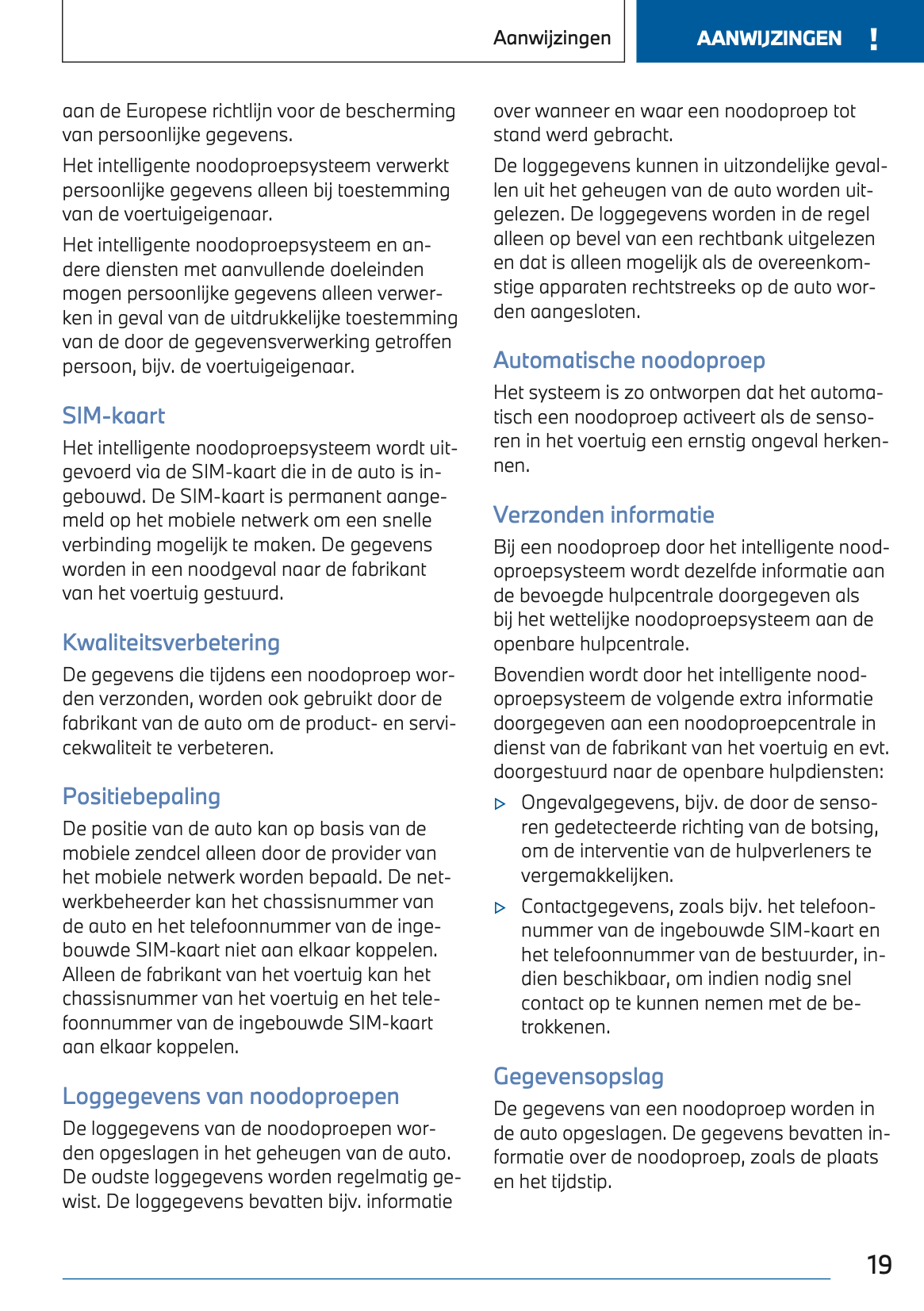 2022-2023 BMW i7 Owner's Manual | Dutch