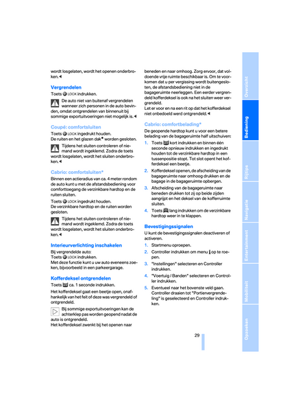 2008-2009 BMW 3 Series Coupé/3 Series Convertible Owner's Manual | Dutch