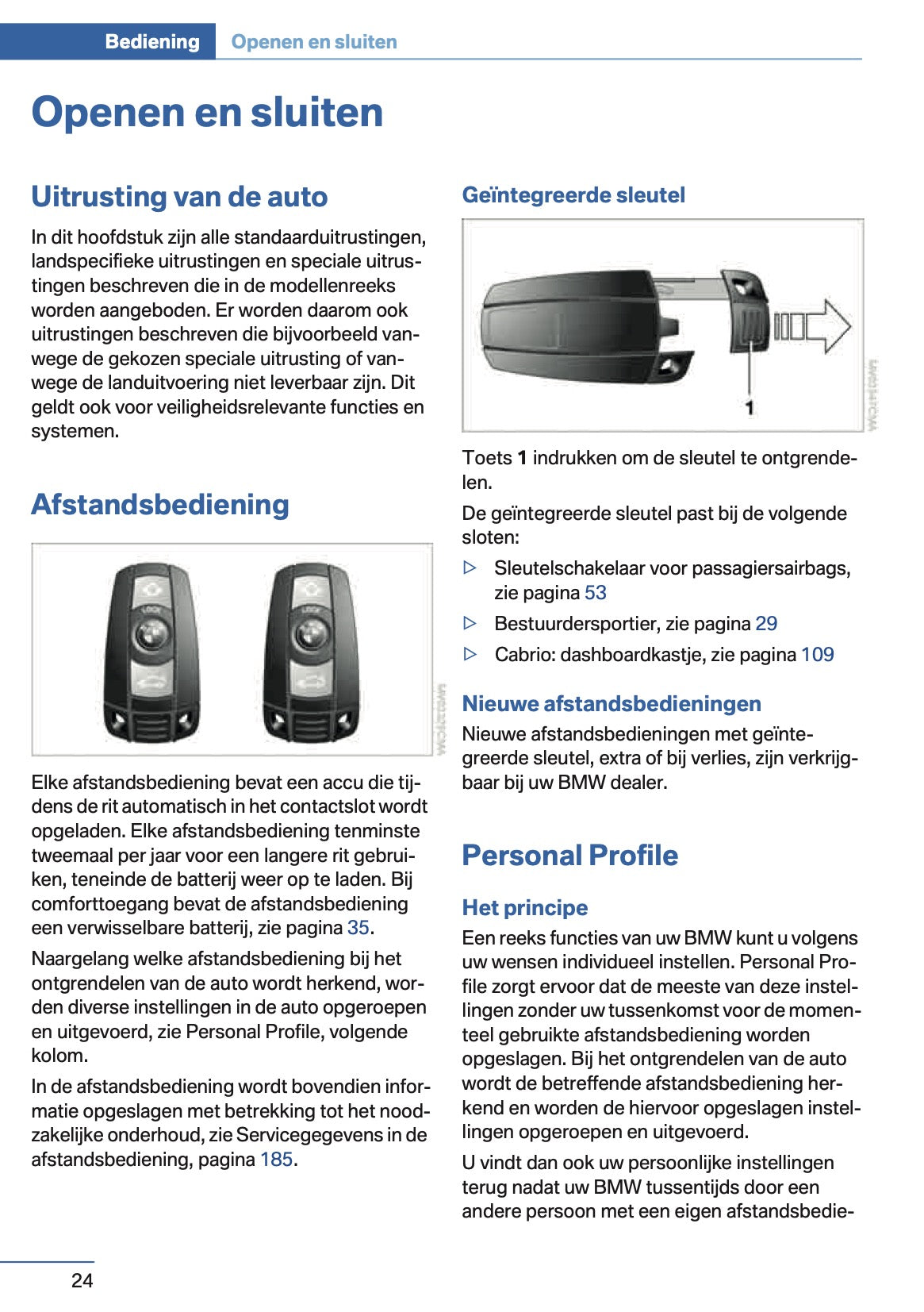 2014 BMW 1 Series Coupe/Convertible Owner's Manual | Dutch